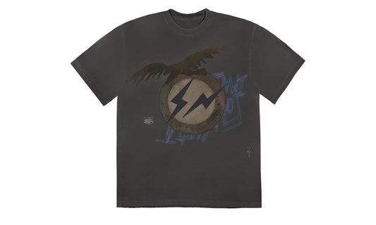 Travis Scott Cactus Jack For Fragment Create T-shirt Washed Black - TS-TSCJFF-WASHEDBLACK