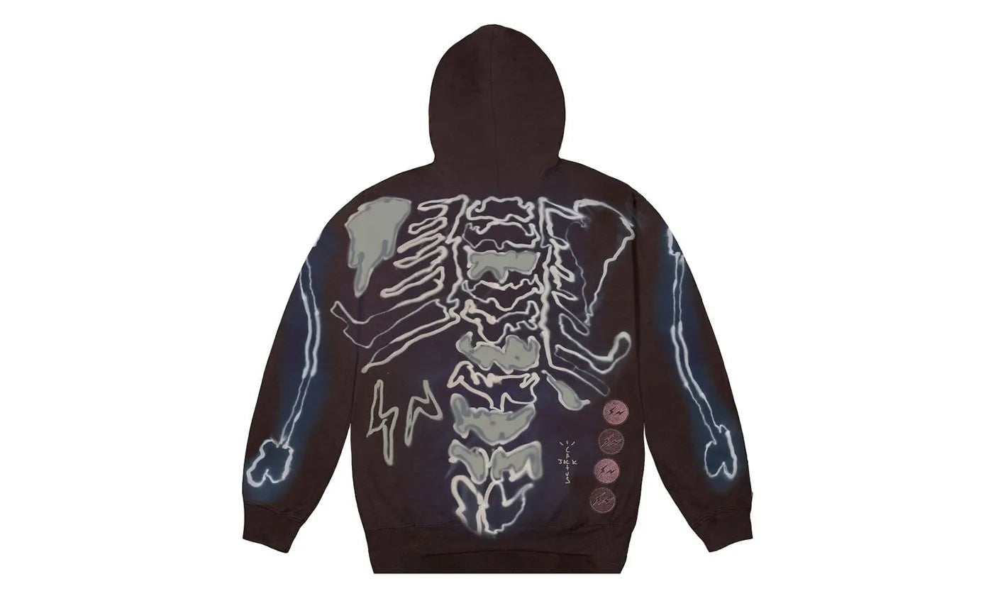 Travis Scott Cactus Jack For Fragment Skeleton Graffiti Full Zip Hoodie Multi - TS-TSCJFF-MULTI