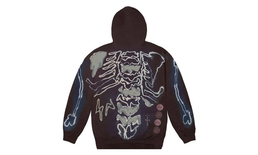 Travis Scott Cactus Jack For Fragment Skeleton Graffiti Full Zip Hoodie Multi - TS-TSCJFF-MULTI