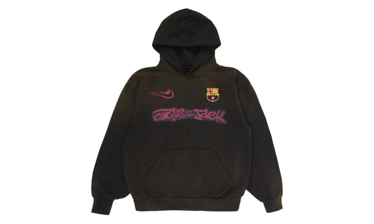 Travis Scott x Nike x FC Barcelona Spray Logo Hoodie Black - TS-TSXNXF-MULTI