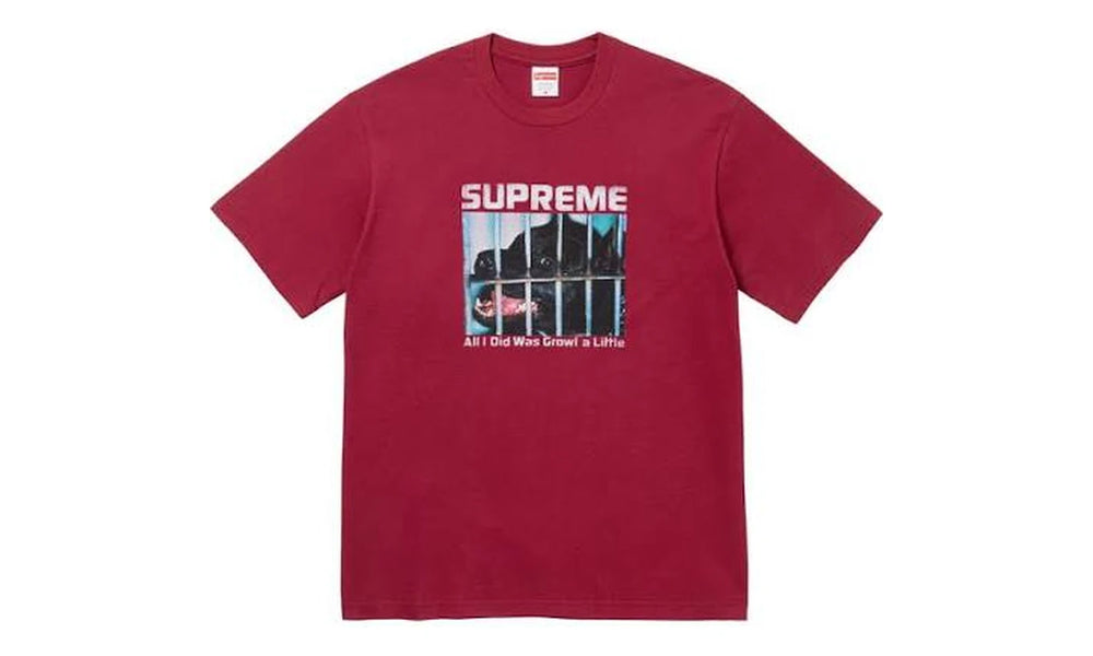 Supreme Supreme Growl Tee Cardinal