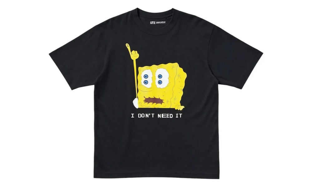 Uniqlo x CPFM Spongebob Squarepants UT Graphic T-Shirt Black - 477915