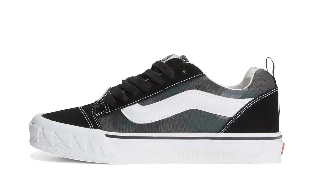 Vans Knu Skool Bape Camo Black - vans-knu-skool-bape-camo-black