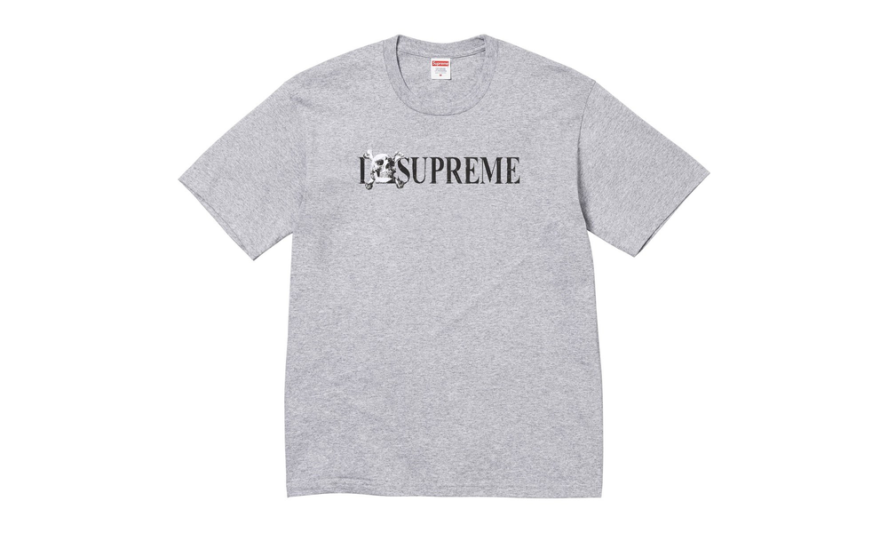 Supreme Skull Tee Heather Grey