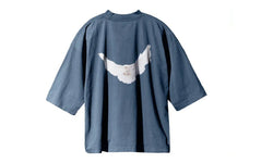 Yeezy Gap Engineered by Balenciaga Dove 3/4 Sleeve Tee Dark Blue