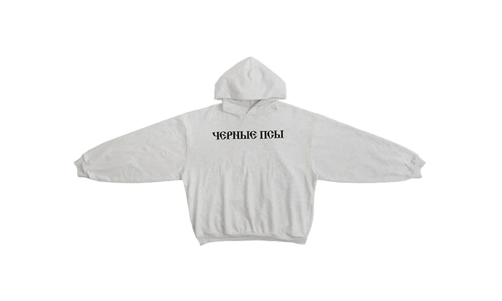 Yeezy Gosha Black Dogs Hoodie Heather Grey - YEEZ-YGBDHH-HEATHERGREY