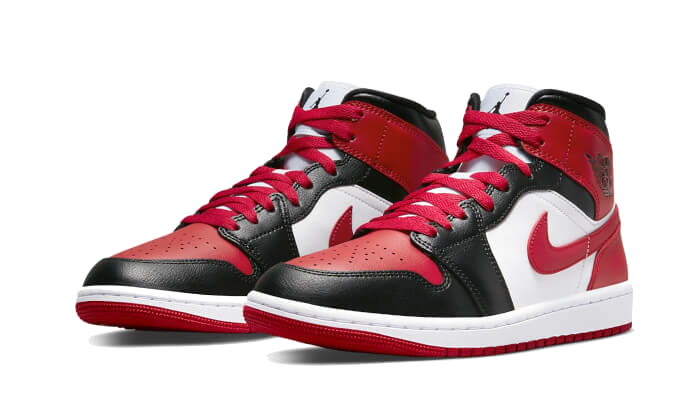 Air Jordan 1 Mid White Bred Toe – APLUG PL