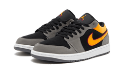 Air Jordan Air Jordan 1 Low Black Vivid Orange - FN7308-008