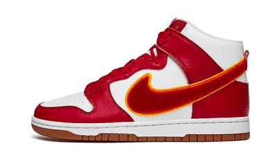 Nike Dunk High Chenille Swoosh White Gym Red - Aplug