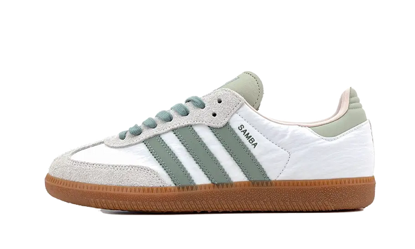 Adidas Samba OG  Cloud White Silver Green - ID0492