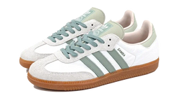 Adidas Samba OG  Cloud White Silver Green - ID0492