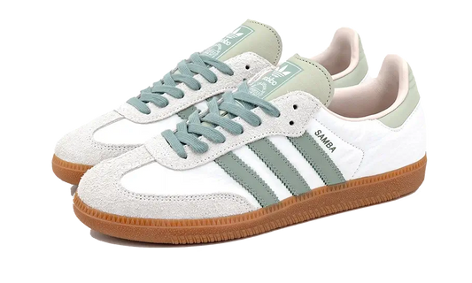 Adidas Samba OG  Cloud White Silver Green - ID0492