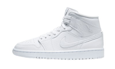 Air Jordan 1 Mid White Snakeskin - Aplug