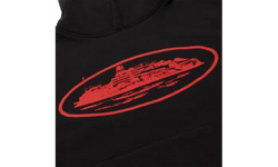 Corteiz Corteiz Alcatraz V2 Hoodie Black Red - CRTZ-ALV2HR-BLACK