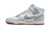 Nike Dunk High Retro Chenille Swoosh White Grey - Aplug