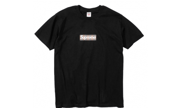 Supreme Burberry Box Logo Tee Black