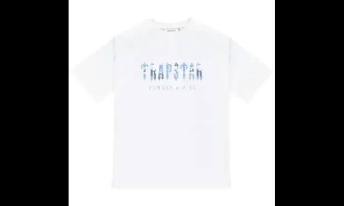 Trapstar Trapstar Decode Tee Camo Blue White - TRAP-DTCB-WHITE