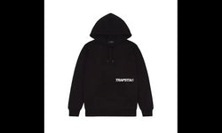 Trapstar Trapstar Trespass Hoodie Black Blue - TRAP-TRESH-BLUE