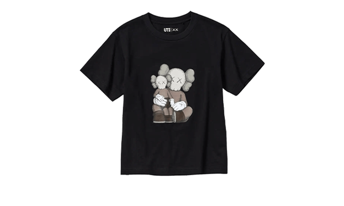 Uniqlo Uniqlo T-Shirt KAWS Black Graphic - 467775